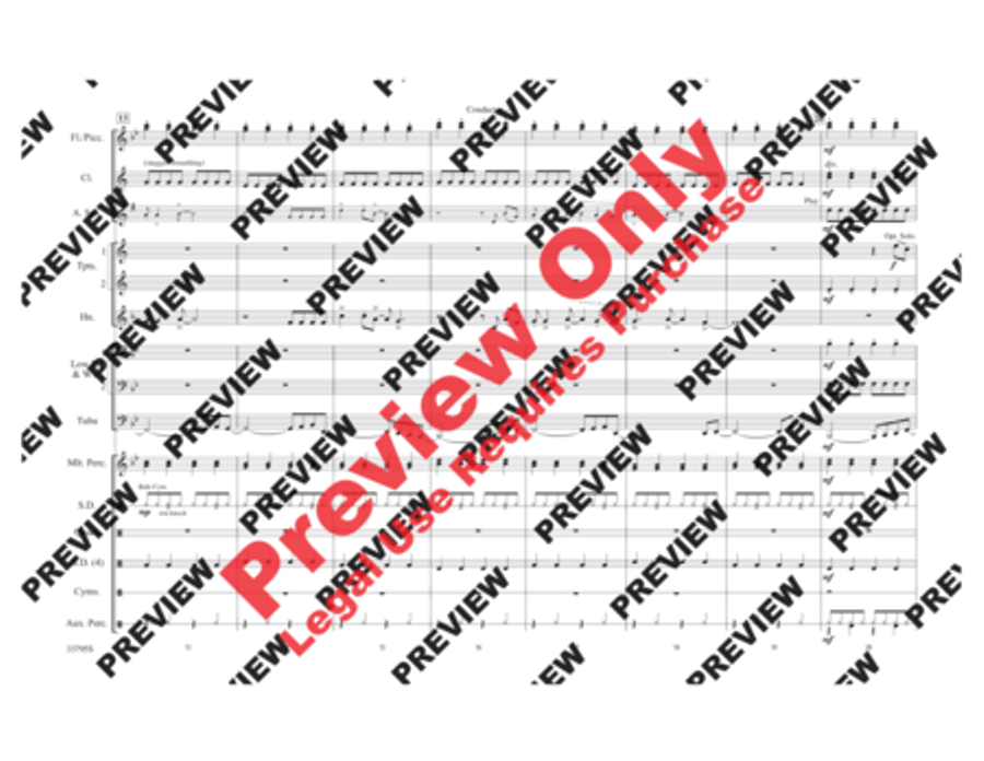 Don't Stop Believin' Marching Band scores gallery preview page 4