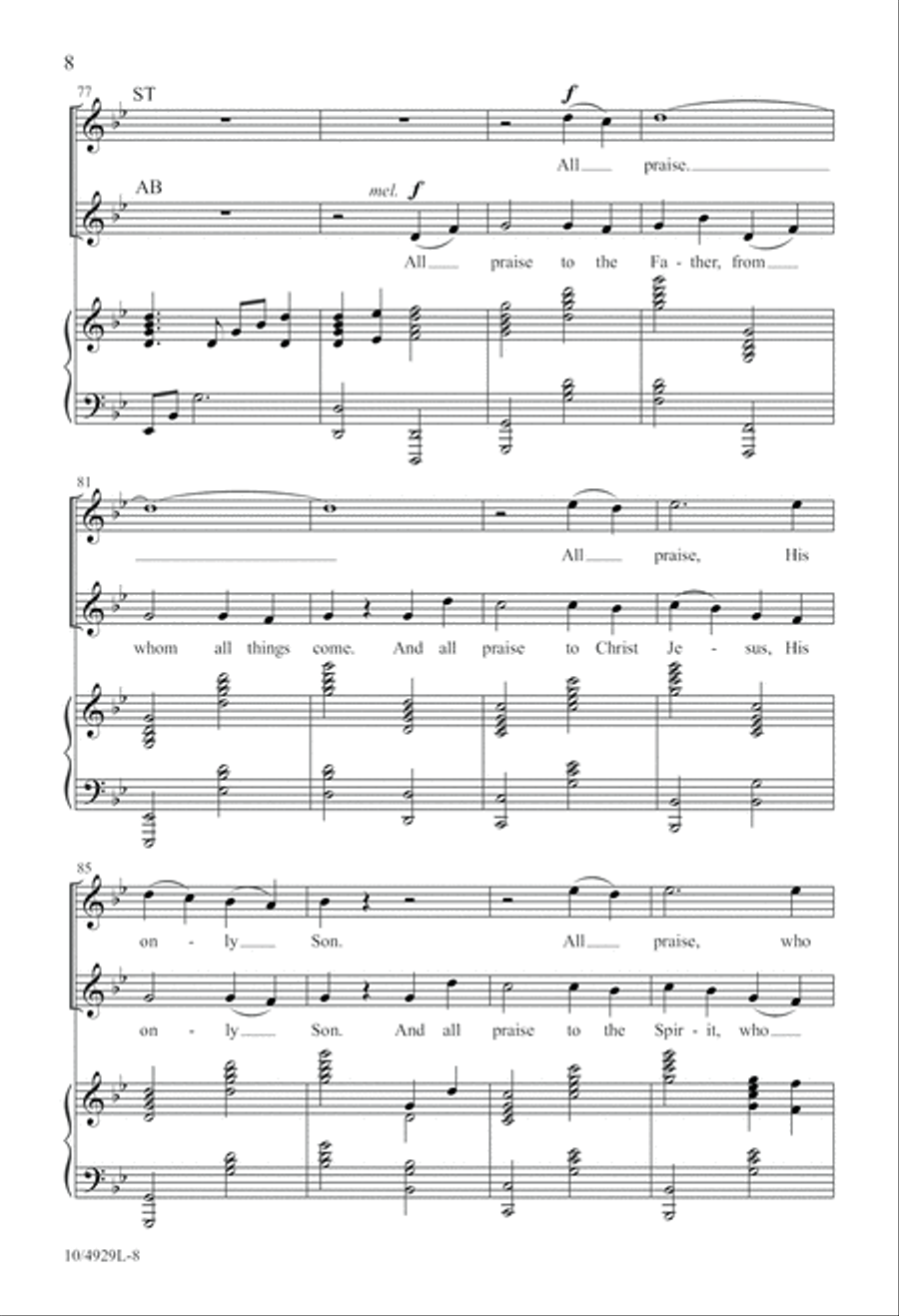 They'll Know We Are Christians 4-Part scores gallery preview page 8