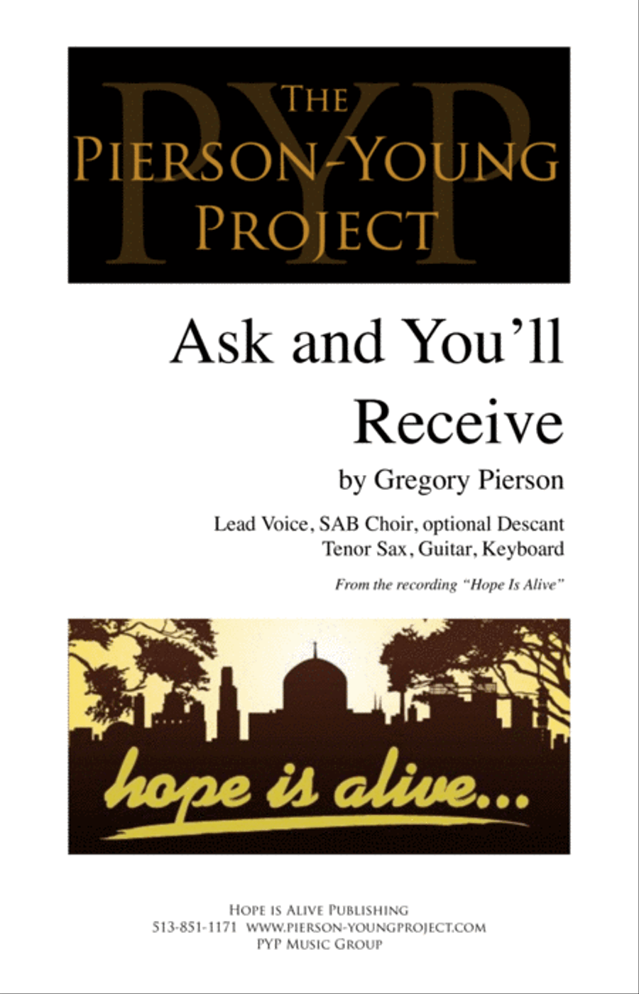 Ask and You'll Receive 4-Part scores gallery preview page 1