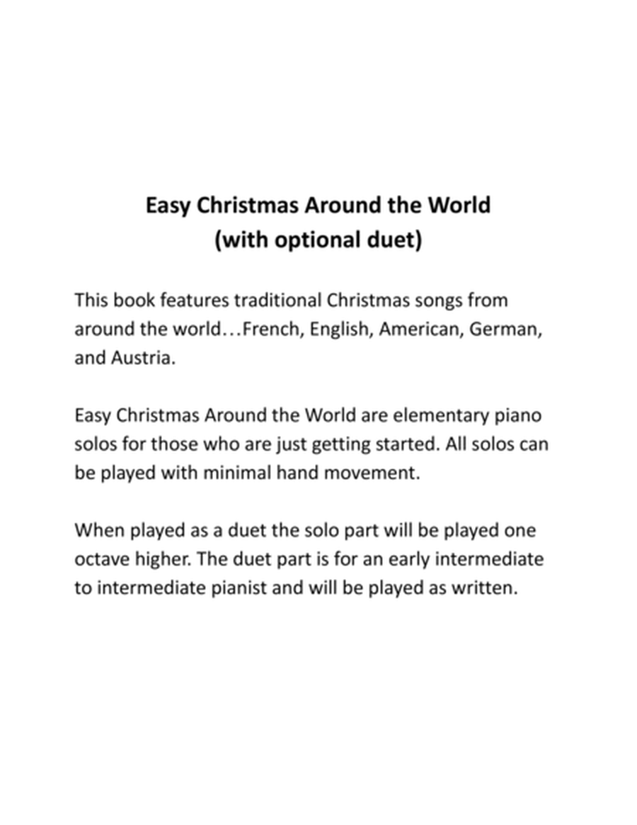 Easy Christmas Around The World - Book 2 (elementary piano with optional duet)