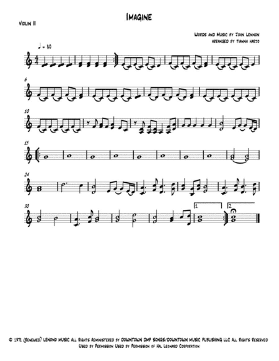 Imagine String Quartet scores gallery preview page 2