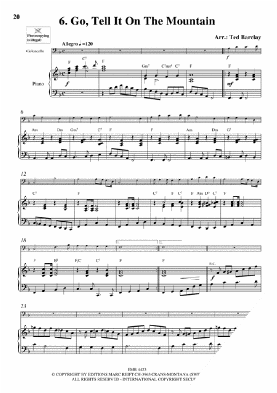 10 Easy Christmas Solos Piano Accompaniment scores gallery preview page 8