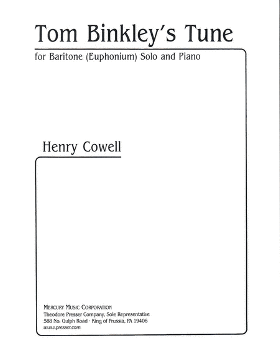 Tom Binkley's Tune Chamber Music scores gallery preview page 1