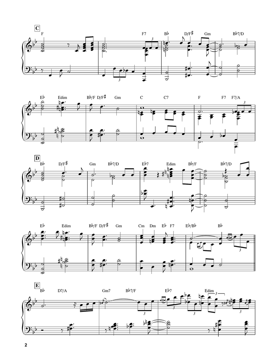 Hymn To Freedom Piano scores gallery preview page 2