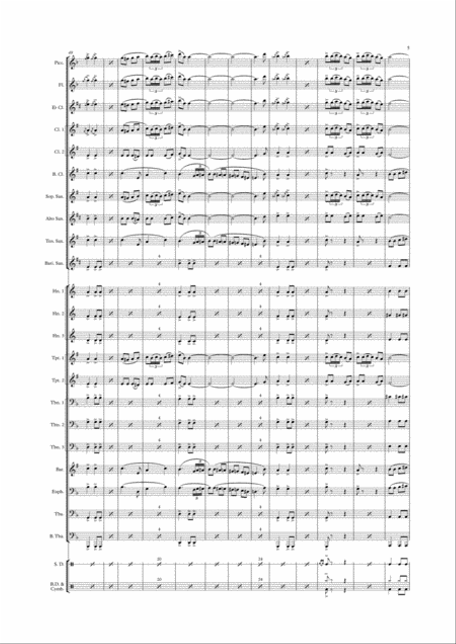 L'Oriental Marching Band scores gallery preview page 6