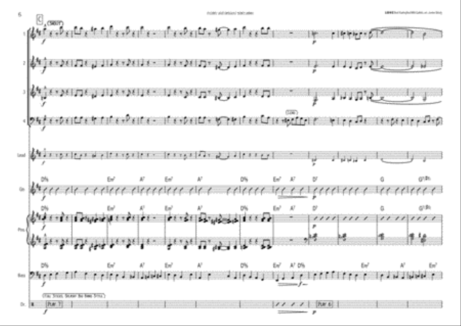 L-O-V-E Jazz Ensemble scores gallery preview page 6