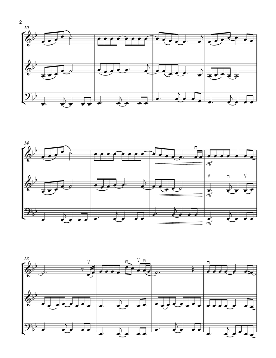 (god Must Have Spent) A Little More Time On You String Trio scores gallery preview page 2