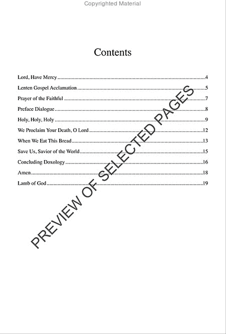 Mass of Mercy - Choral / Accompaniment edition 4-Part scores gallery preview page 2