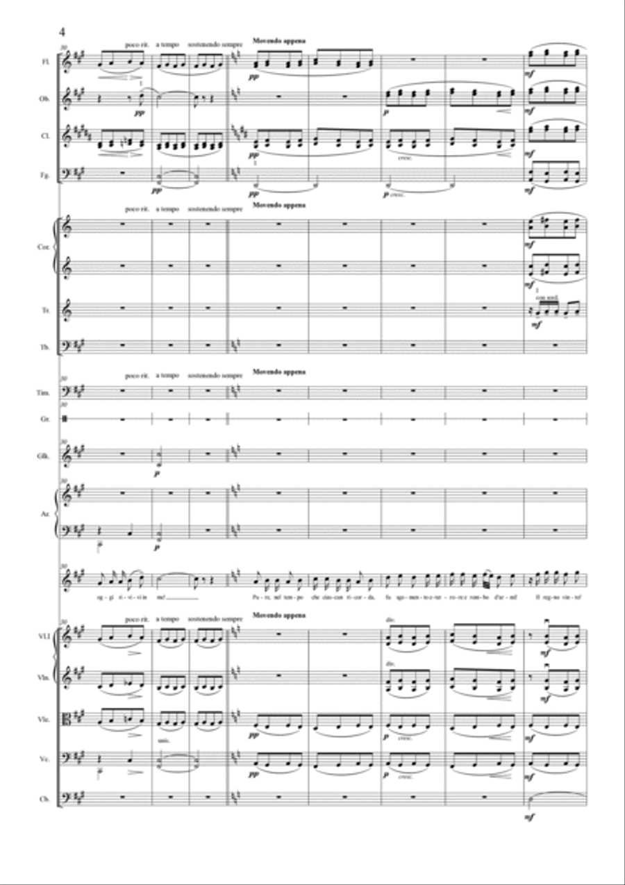 In questa reggia - Concert version with a reduced orchestration. Full Orchestra scores gallery preview page 6