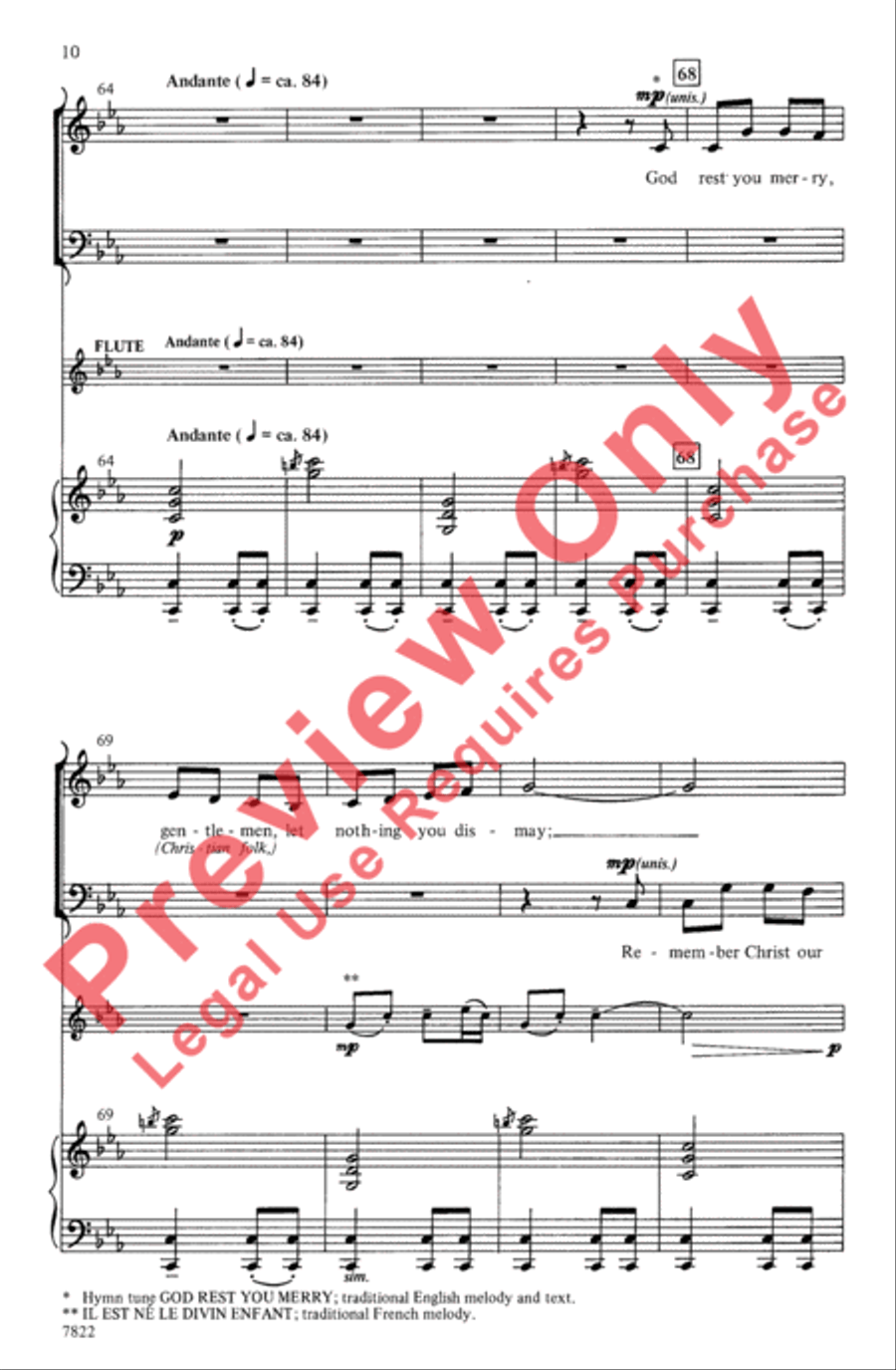 Joy: A Carol Cantata for Christmas 4-Part scores gallery preview page 10