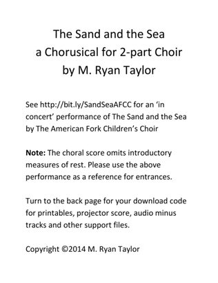 Book cover for The Sand and the Sea : A Chorusical for 2-part Choir
