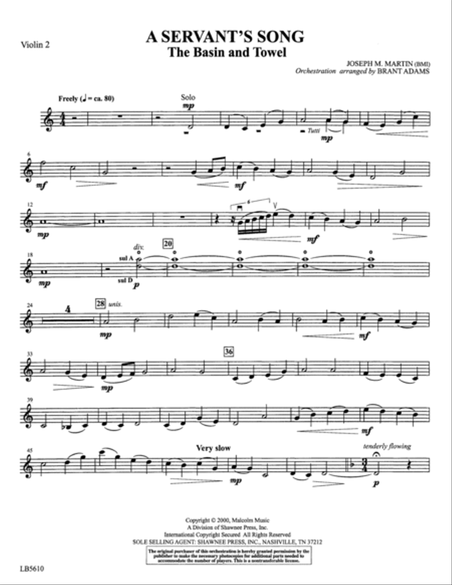Colors of Grace - Lessons for Lent (New Edition) (Orchestra Accompaniment) - Violin 2 Choir scores gallery preview page 4