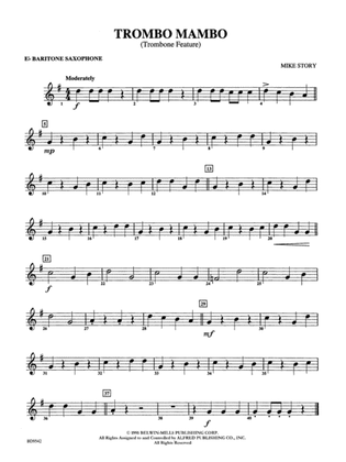 Trombo Mambo (Trombone Feature): E-flat Baritone Saxophone