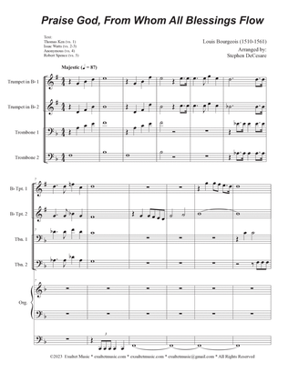 Praise God, From Whom All Blessings Flow (Soprano and Tenor) (Full Score - Alt.) - Score Only