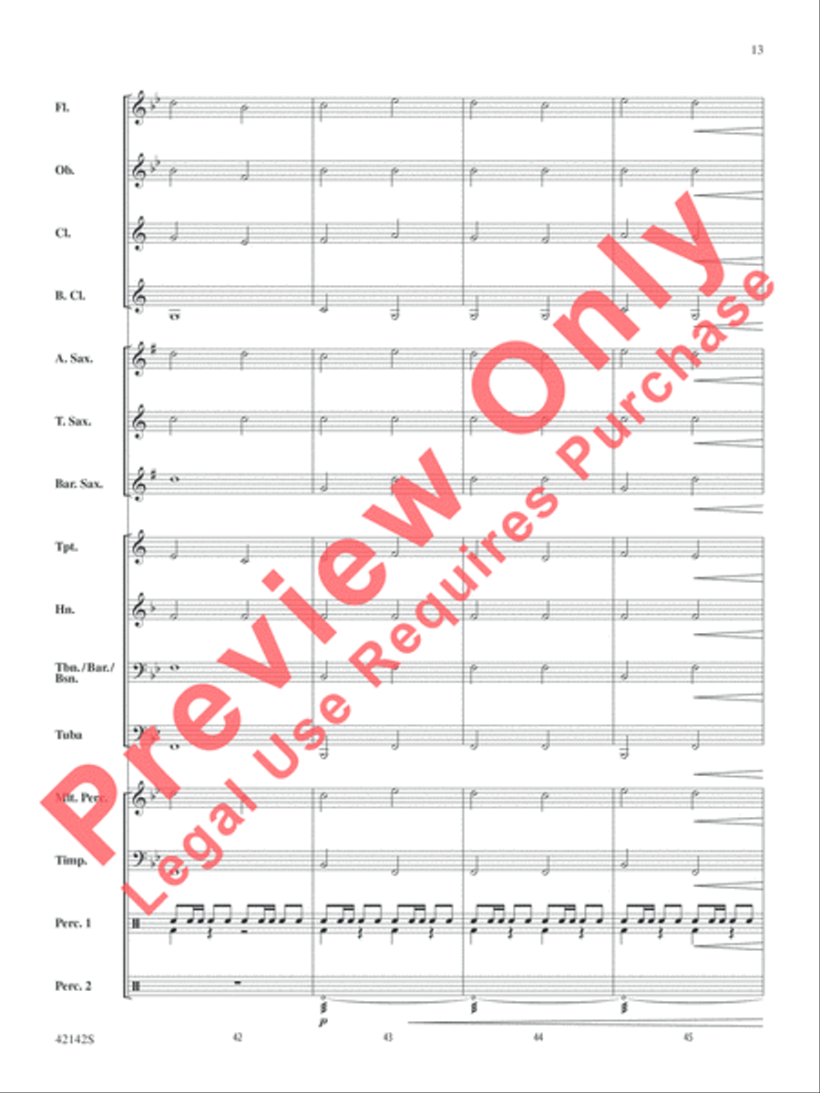 Finale from The Firebird Concert Band scores gallery preview page 13