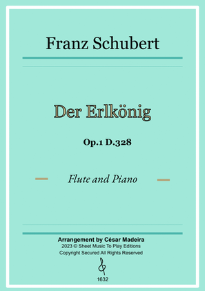 Der Erlkönig by Schubert - Flute and Piano (Full Score and Parts)