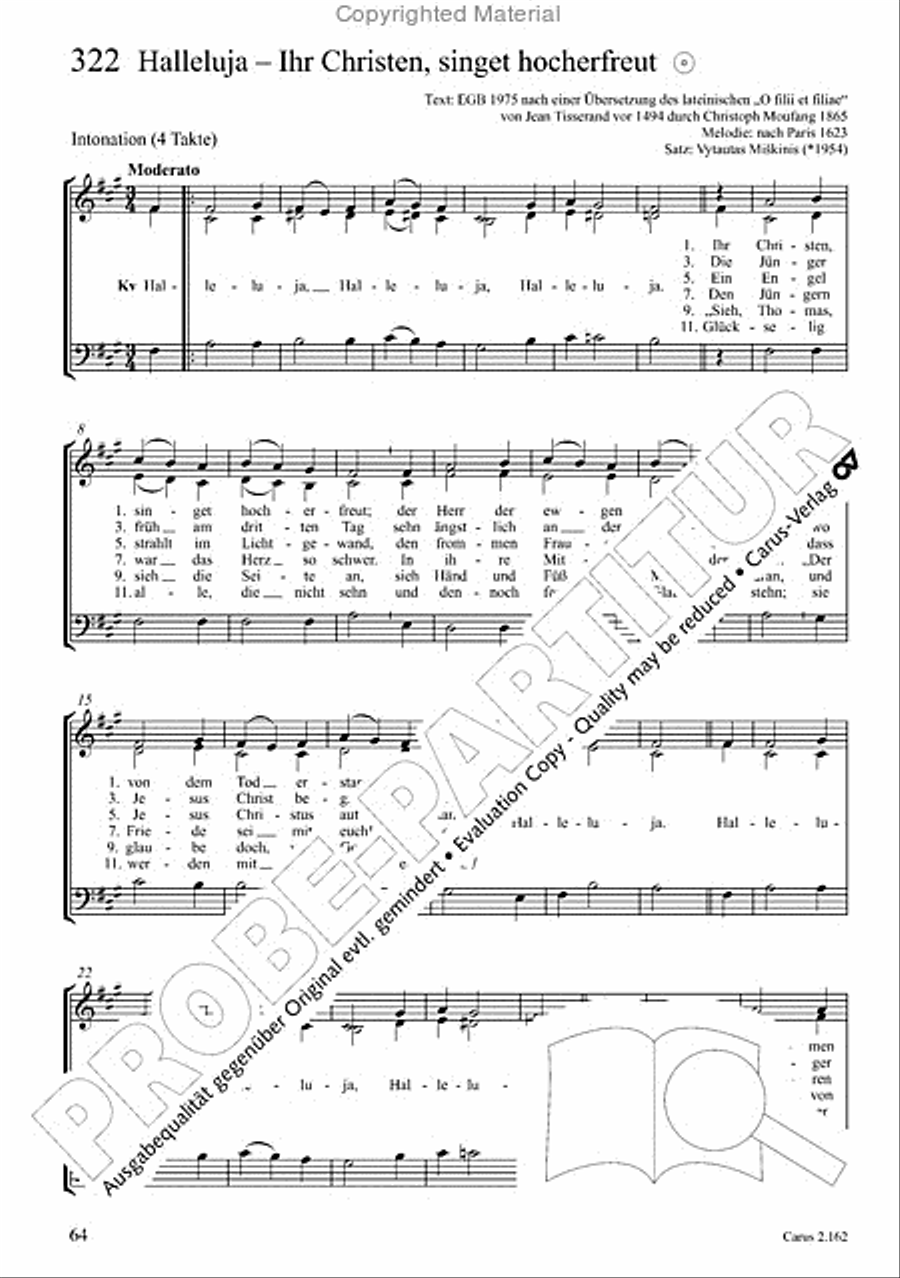 Chorbuch Gotteslob SAM 3-Part scores gallery preview page 65