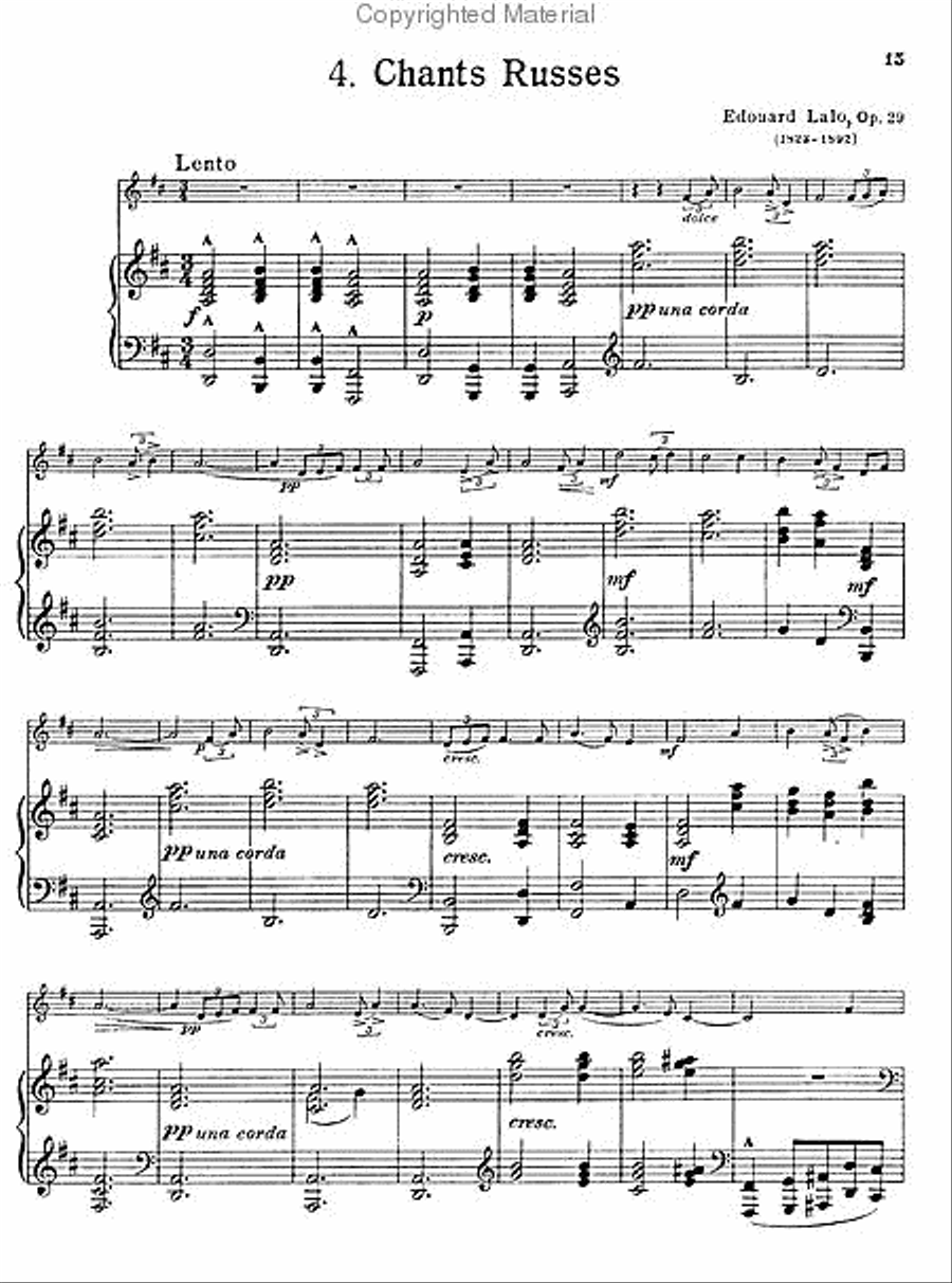 Cello Music by French Composers Piano Accompaniment scores gallery preview page 3