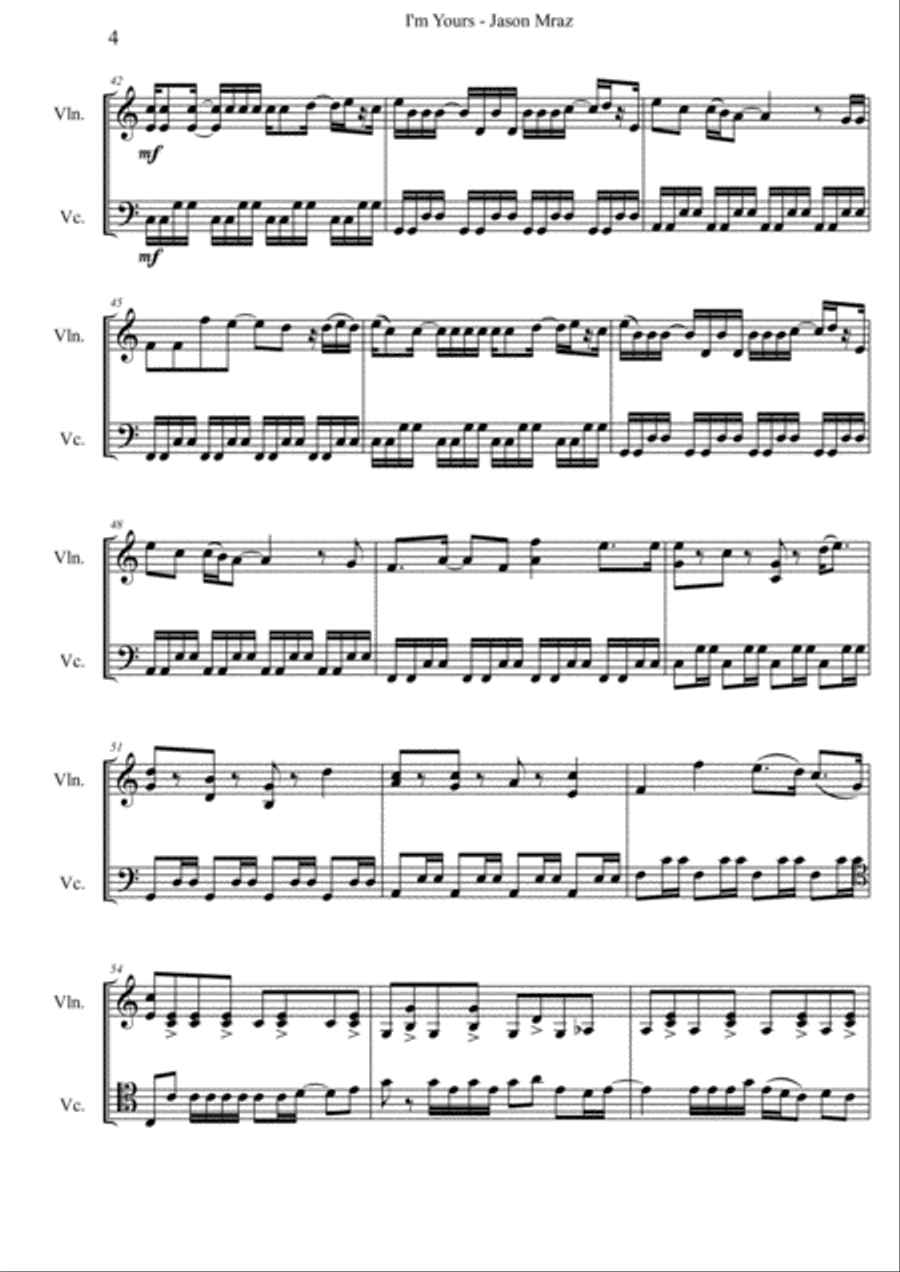 I'm Yours Set of Parts scores gallery preview page 4