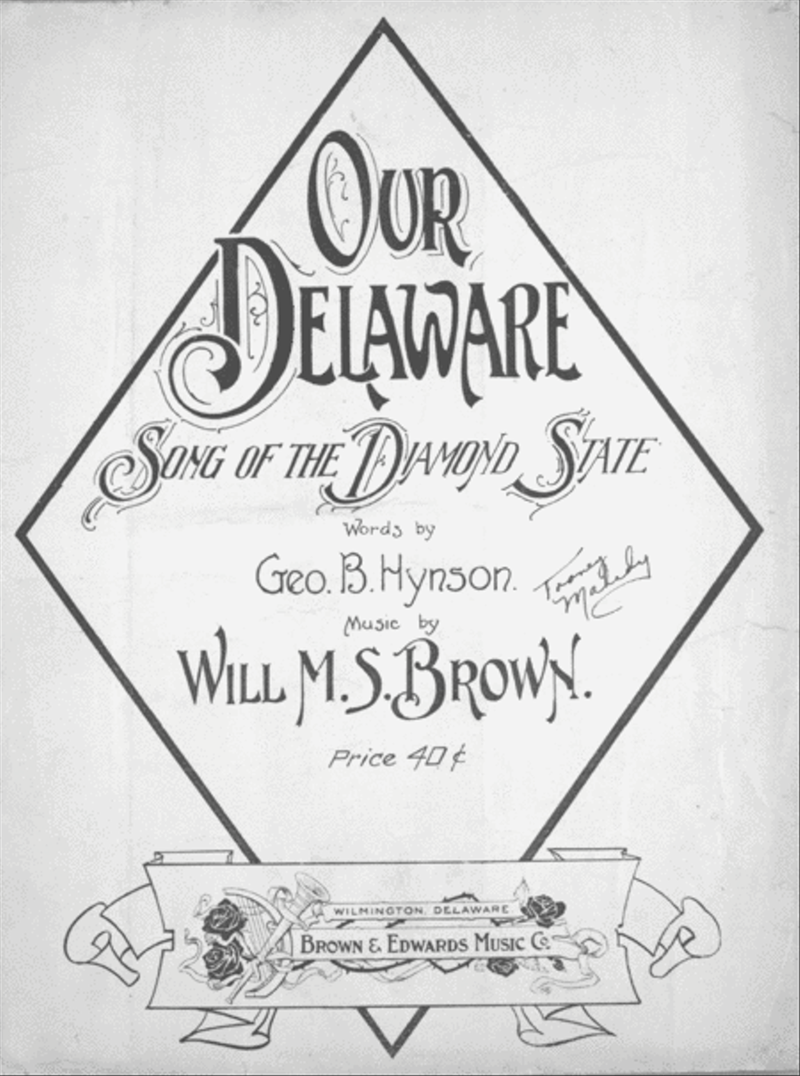 Our Delaware. Song of the Diamond State Voice scores gallery preview page 1