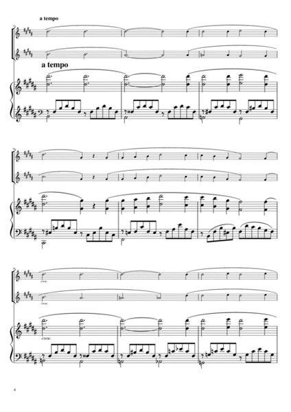 "Liebestraum No3" pianotrio, flute & violin image number null