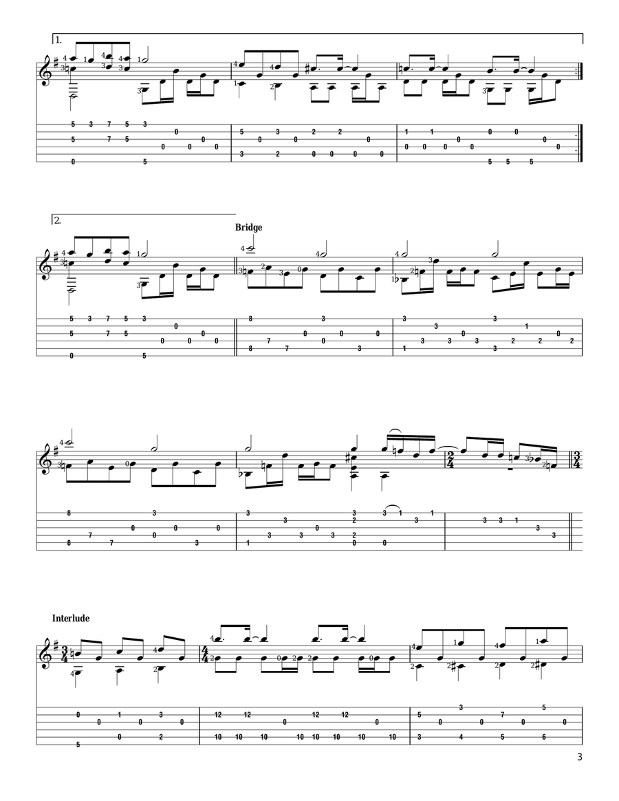 Blackbird Blackbird Acoustic Guitar scores gallery preview page 2