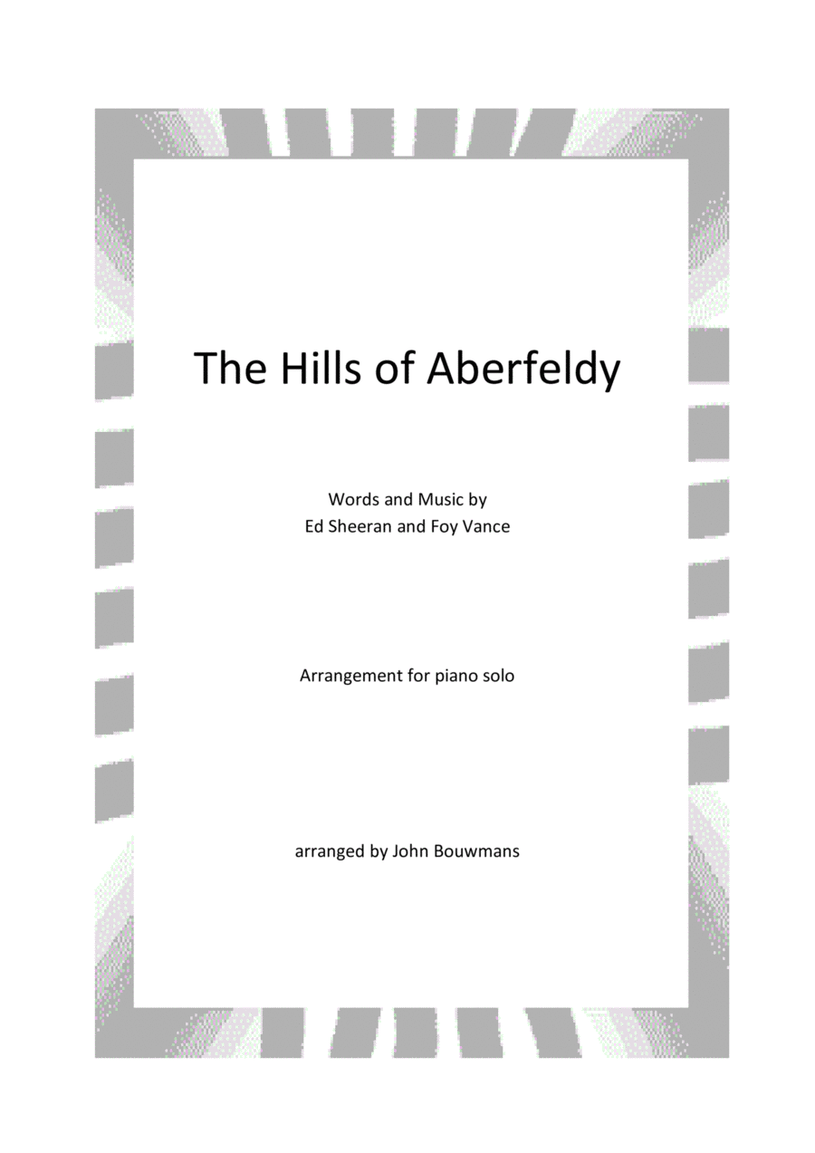 The Hills Of Aberfeldy Piano Solo scores gallery preview page 1