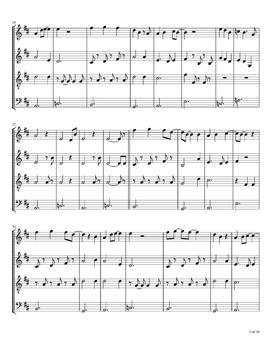 Children's Crusade Children's Crusade Woodwind Quartet scores gallery preview page 3
