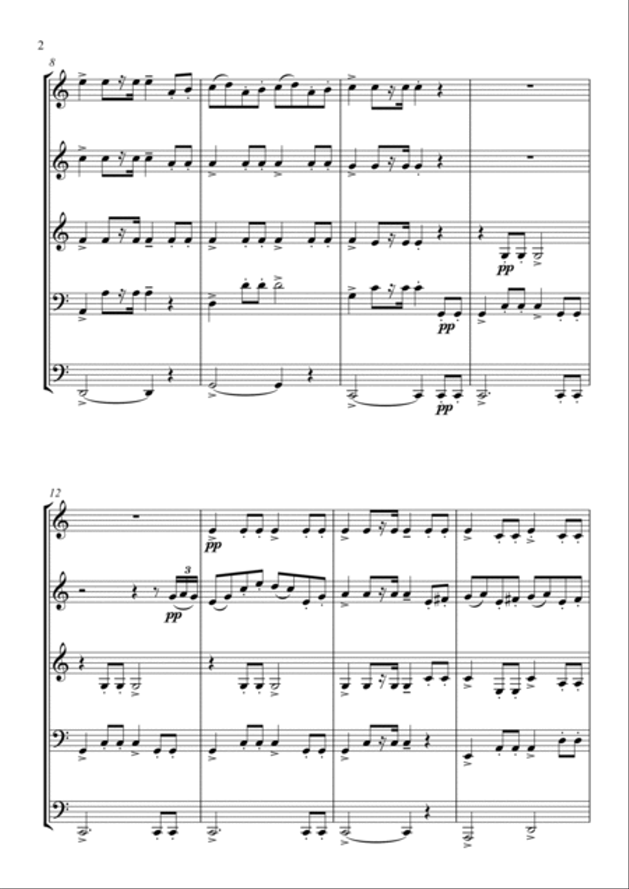 Bryllupsdag på Troldhaugen | Wedding-day at Troldhaugen Chamber Music scores gallery preview page 2