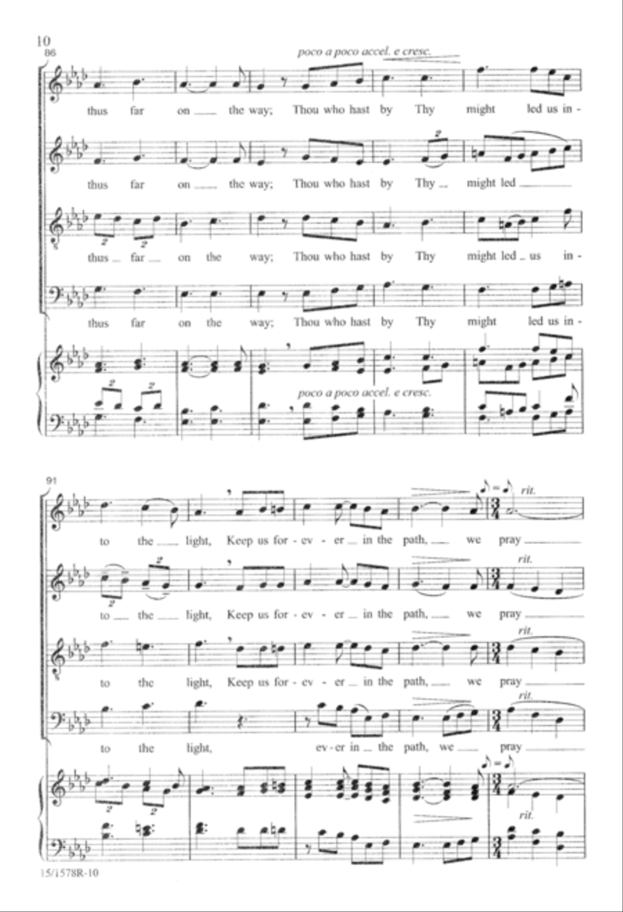 Lift Ev'ry Voice and Sing Divisi scores gallery preview page 10