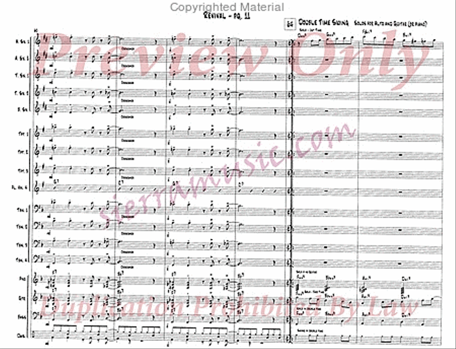 Revival Jazz Ensemble scores gallery preview page 12