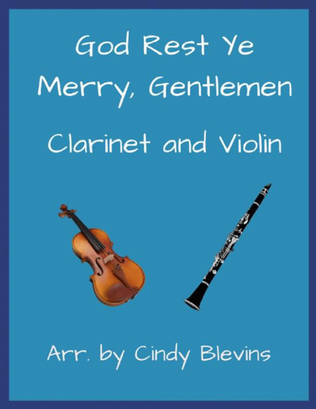 Book cover for God Rest Ye Merry, Gentlemen, Clarinet and Violin