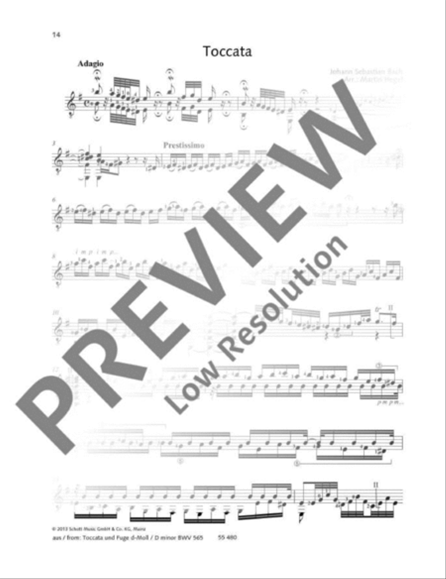 Bach for Guitar Classical Guitar scores gallery preview page 15