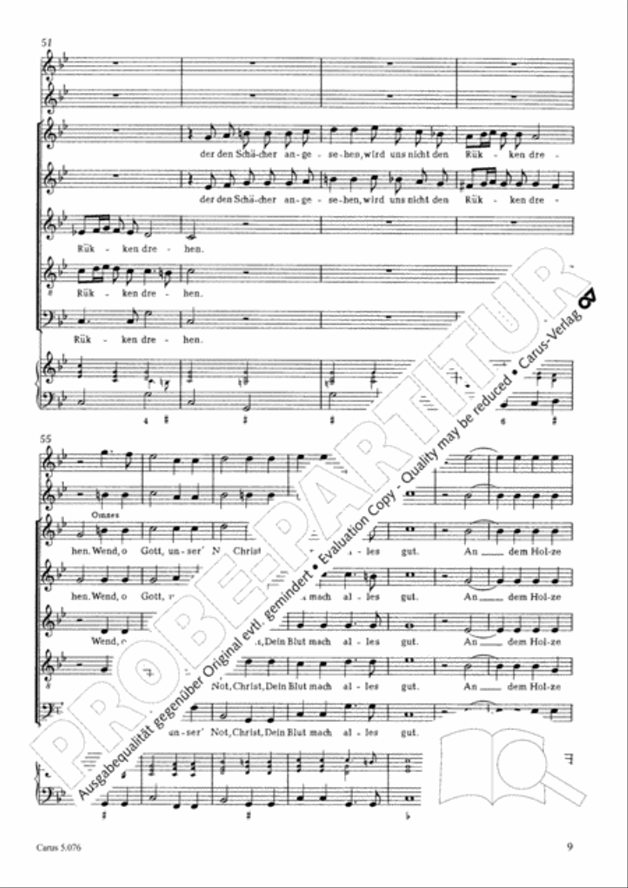 Vom Leiden Christi SSATB scores gallery preview page 10