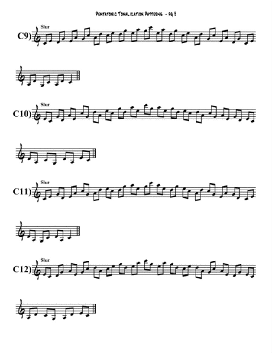 Pentatonic Tonalization Studies - Pro Level - by Eddie Lewis Trumpet Solo scores gallery preview page 6
