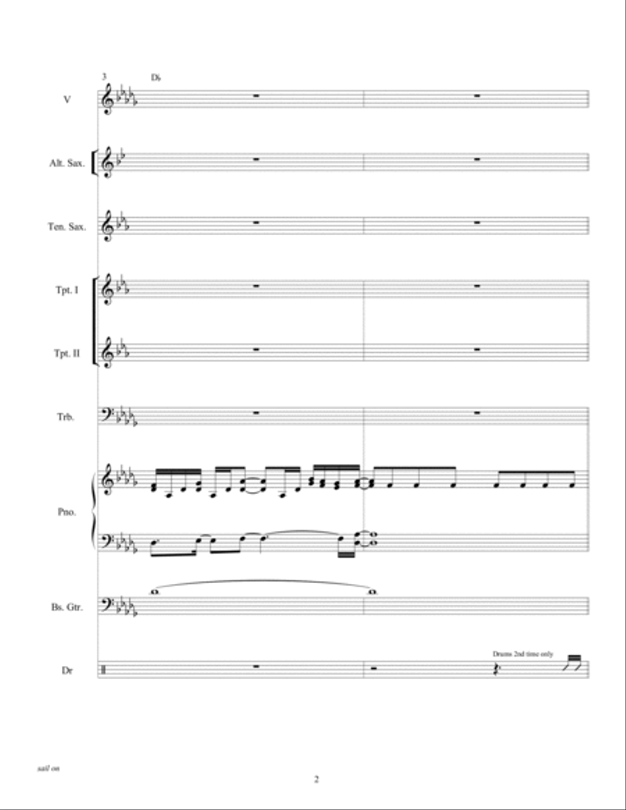 Sail On Large Ensemble scores gallery preview page 4