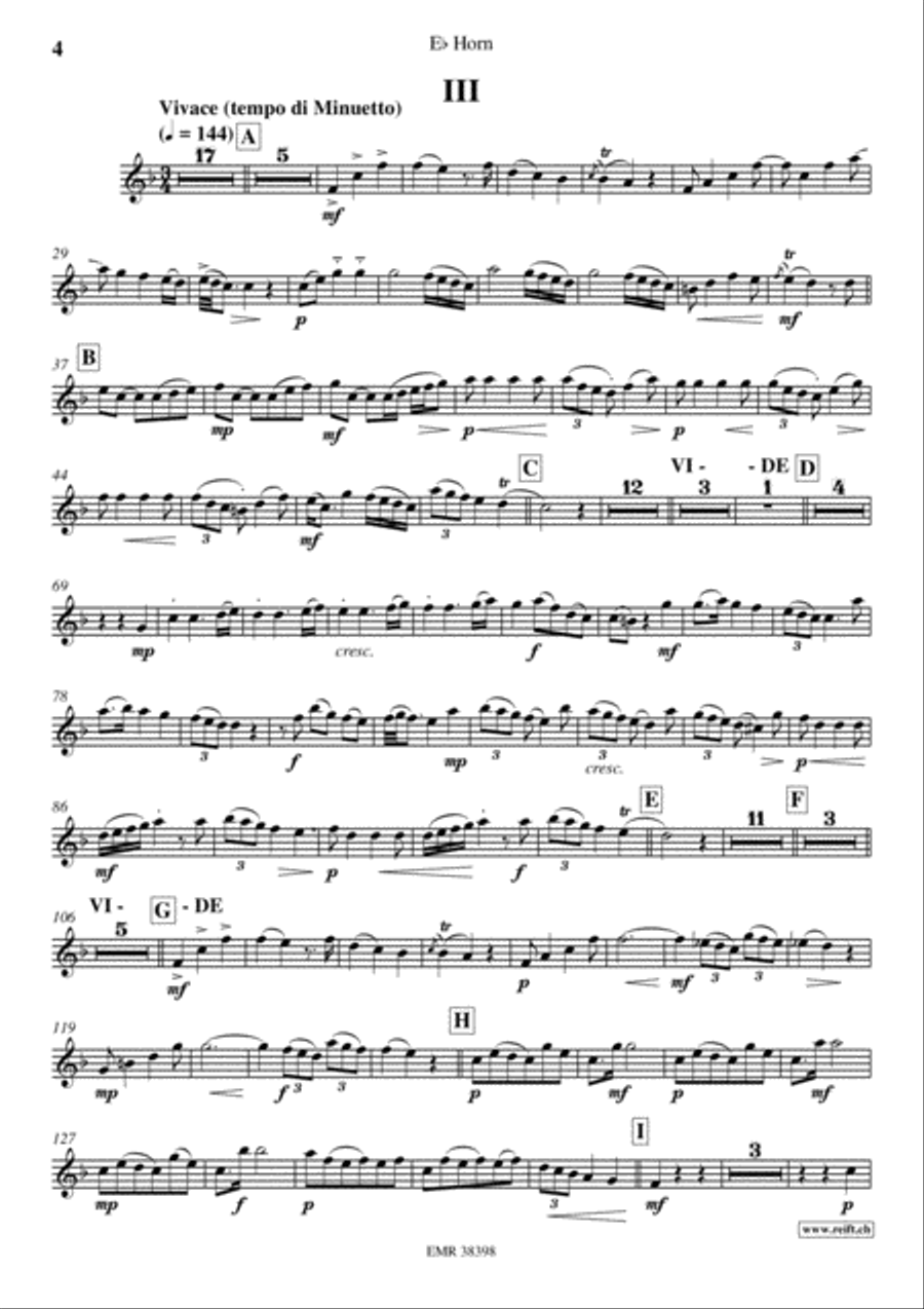 Concerto in Ab Major Horn scores gallery preview page 5