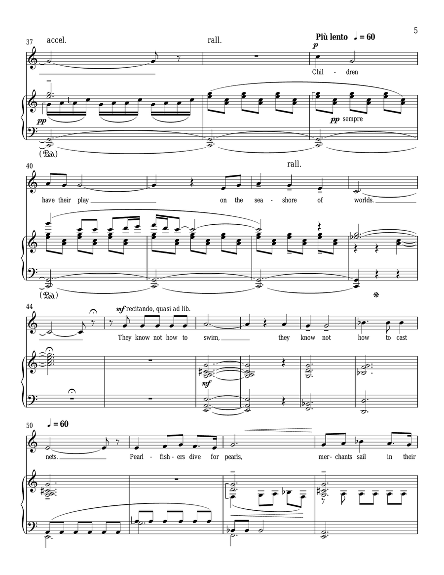 On The Seashore Of Endless Worlds Low Voice scores gallery preview page 5