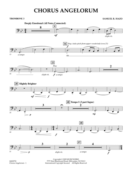Chorus Angelorum - Trombone 3