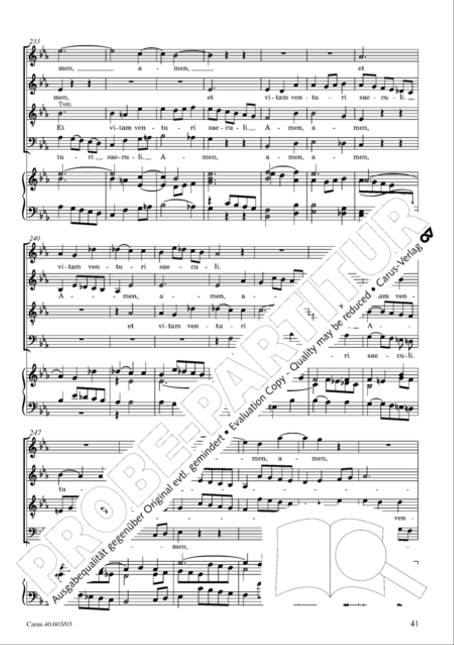 Grosse Orgelsolomesse in Es 4-Part scores gallery preview page 42