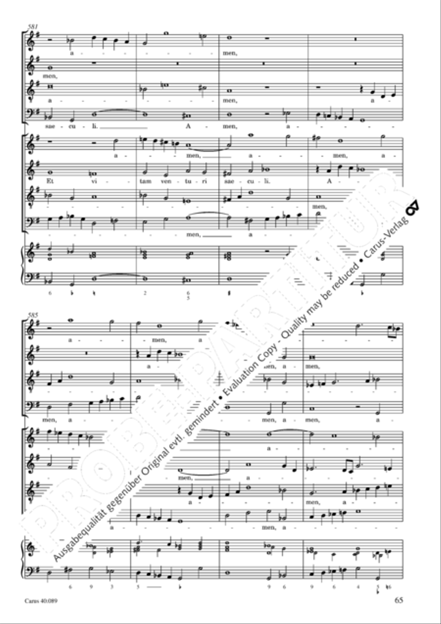 Credo a 8 voci 4-Part scores gallery preview page 66