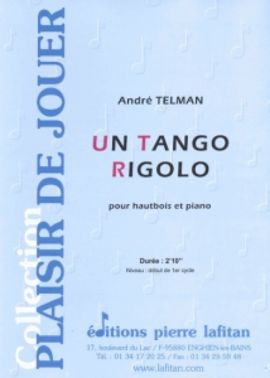 Un Tango Rigolo Piano Accompaniment scores gallery preview page 1