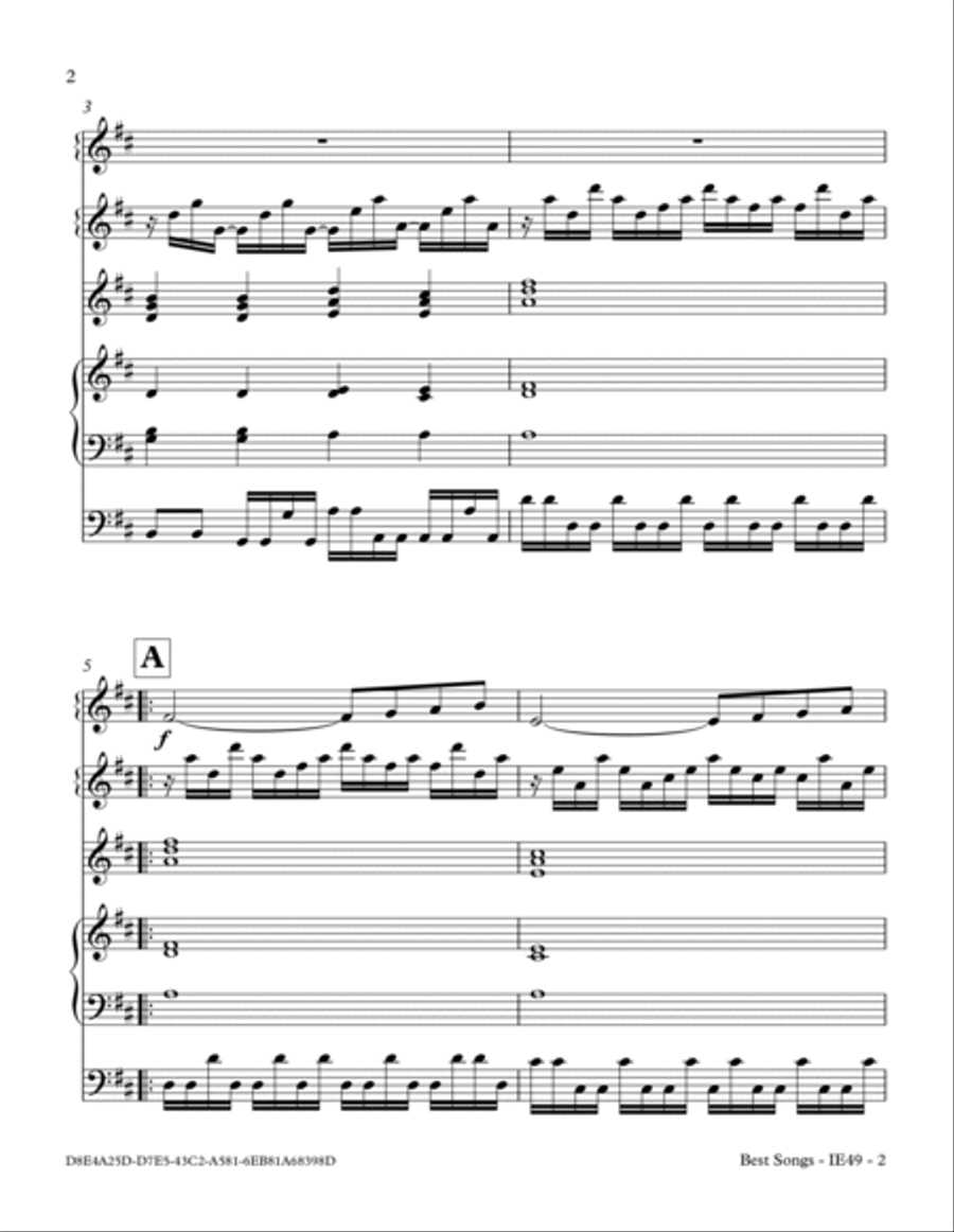 Best Songs Small Ensemble scores gallery preview page 2