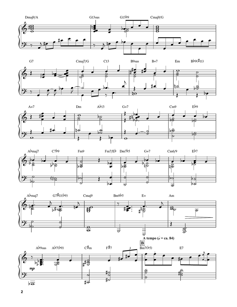 Turn Out The Stars Turn Out The Stars Piano Solo scores gallery preview page 2