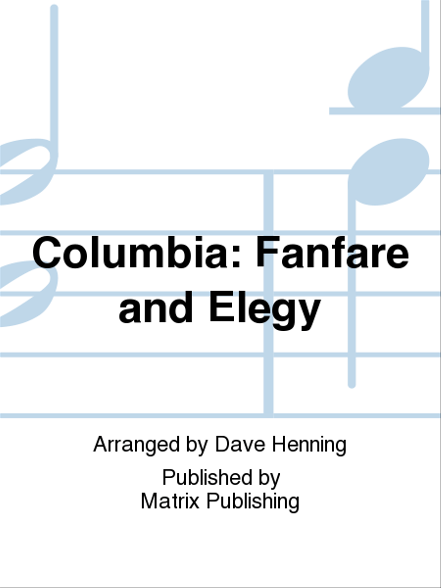 Columbia: Fanfare and Elegy Concert Band scores gallery preview page 1
