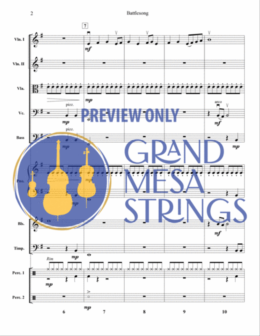 Battlesong String Orchestra scores gallery preview page 3