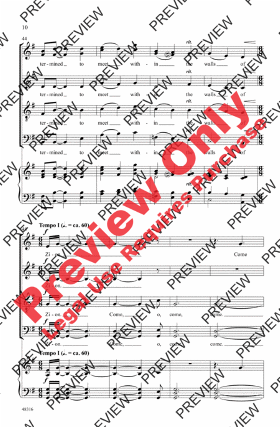 Zion's Walls Zion's Walls 4-Part scores gallery preview page 10
