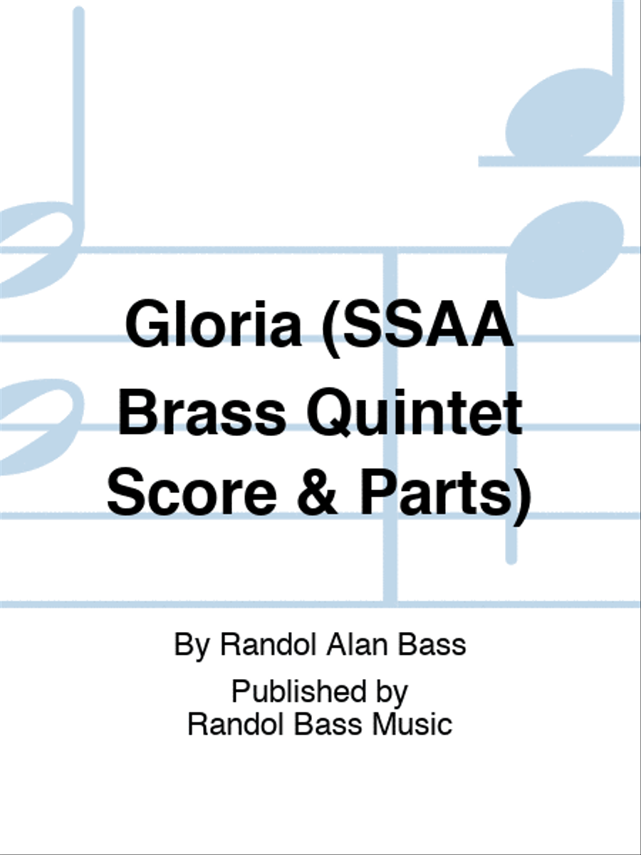 Gloria (SSAA Brass Quintet Score & Parts) SSAA scores gallery preview page 1