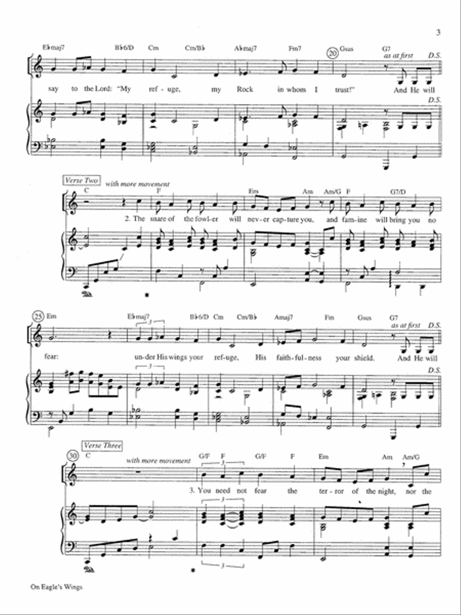 On Eagle's Wings High Voice scores gallery preview page 3