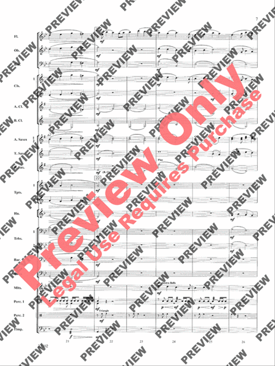 White Water Journey White Water Journey Concert Band scores gallery preview page 8